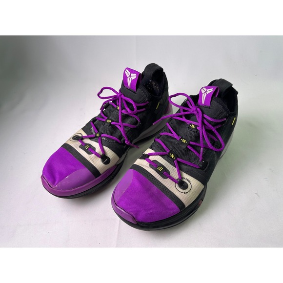 Nike Kobe AD 2018 Lakers Away Black Vivid Purple Mens Size 10.5 AV3555-002 Mamba - Picture 12 of 16
